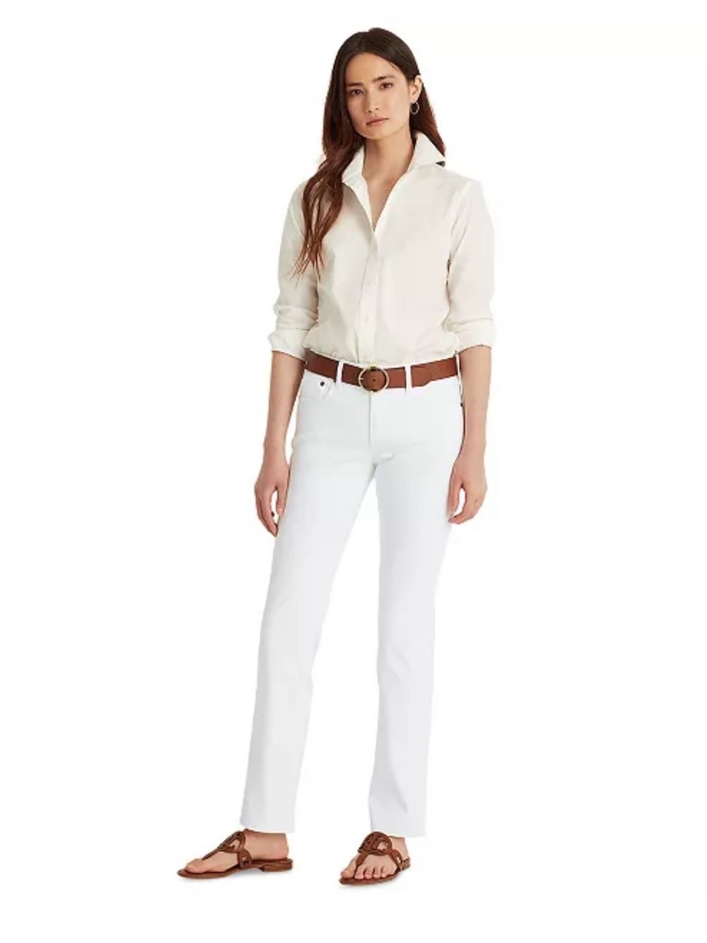 Gloria Vanderbilt women’s size 14, Amanda, White denim jeans straight leg (new)‎